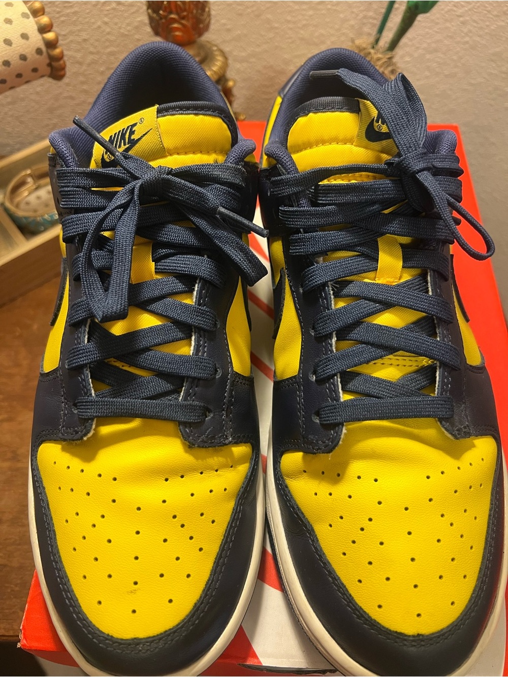 Nike Dunk Retro “Michigan” Varsity Maize/Midnight Navy Men’s 10.5 Authenticated - Picture 10 of 13